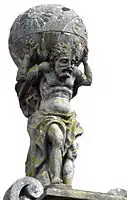 Escultura de Atlas, Praza do Toural, Santiago de Compostela