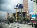 Construcción piso 16 del núcleo central y 8 de la estructura metálica (torre norte), septiembre de 2017.