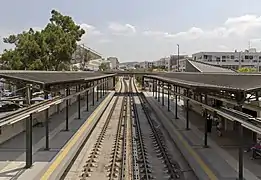 Estación de la línea 1 del Metro de Atenas.