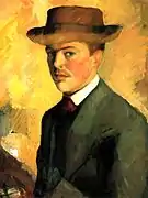 Selbstportrait mit Hut (1909)