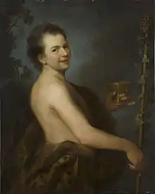 Autorretrato como Baco de Alexis Grimou, 1728