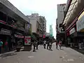 Paso peatonal de la avenida entre las calles 5 y 7.