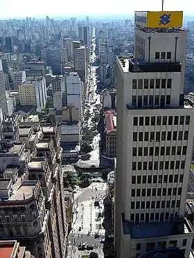 Vista con el Edificio del Banco do Brasil
