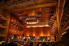 El interior del Avery Fisher Hall.