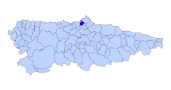 Extensión del concejo en el Principado de Asturias