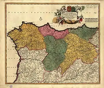 Mapa: Castilla y León 1670-1690