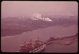 Vista de la planta de Lackawanna, fotografiado por la EPA en 1973