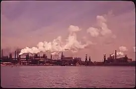 Vista de la planta Sparrows Point, EPA, 1973