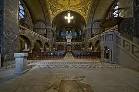 Nave central de la iglesia, vista desde el altar