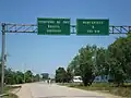 BR-471 en Chuí, Rio Grande do Sul, en la frontera con Uruguay.