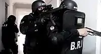 Miembros de la Brigada de Investigación e Intervención de la Policía de Argelia durante un entrenamiento.
