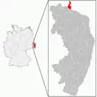 Localización del Bad Muskau en Alemania
