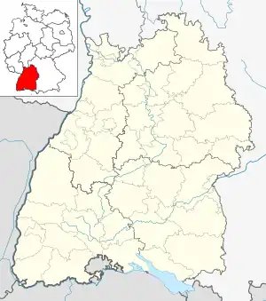 Karlsruhe ubicada en Baden-Wurtemberg