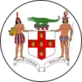 Escudo de armas de Jamaica desde 1906 al 8 de abril de 1957