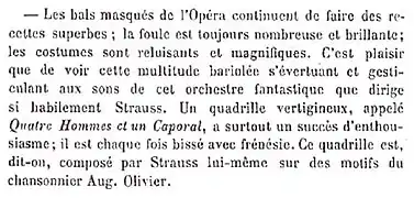 Ecos de los bailes de mascaras de la Ópera en 1863, danzando al son de la musique festive de danses de Paris au XIXe siècle