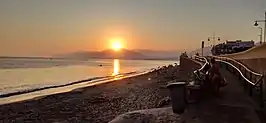 Atardecer en la playa de Balerma