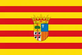 Bandera de AragónVersión estatutaria