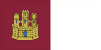 Bandera de Castilla-La ManchaVersión estatutaria