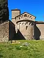 Ábside románico lombardo de la iglesia de San Fructuoso (S. XI)