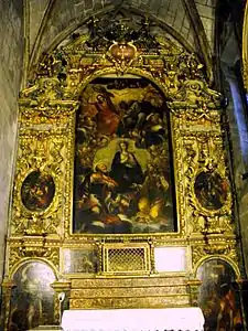 Retablo barroco de la Glorificación de la Virgen