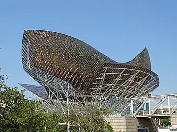 El Peix en el Port Olímpic de Barcelona.