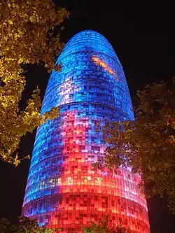 Torre Agbar en Barcelona, Jean Nouvel (2005)