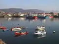 Barcos en el puerto de Colindres.