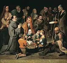 San Diego de Alcalá dando de comer a los pobres, por Murillo, 1646.