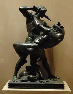 Antoine-Louis Barye, escultura de Teseo y el Minotauro