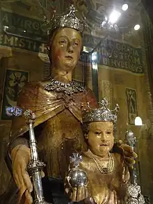 Imagen de Nuestra Señora de las Mercedes del siglo XIV atribuida a Pere Moragues.
