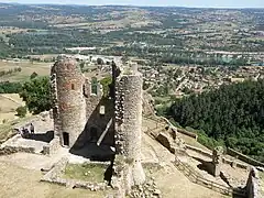 Ruinas del Château de Rochebaron.