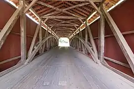 El puente cubierto de Baumgardener, en el condado de Lancaster (Pennsylvania) (PA)