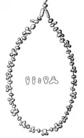 Collar de cuentas de piedra del neolítico italiano