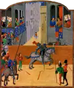 Torneo en el que encontró la muerte Juan de Beaumont, 1342.