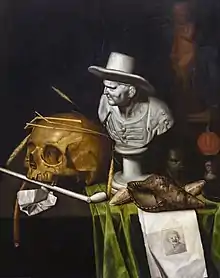 Vanitas con busto (1665), de Joannes de Cordua, Museo de Bellas Artes de Pau