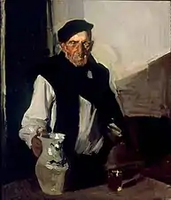 Joaquín Sorolla "Tipos de Zarauz", óleo sobre lienzo 116x101 cm. Museo de Málaga.