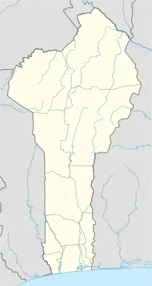 Toucountouna ubicada en Benín