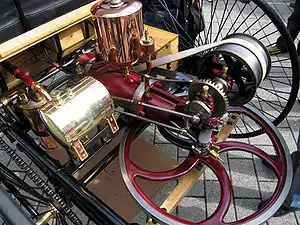 El conjunto del motor, en una réplica.