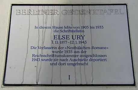 Placa conmemorativa (Berlín-Charlottenburg)