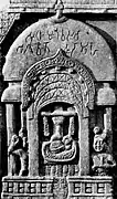 Relieve de un templo circular en Bharhut (ca. 100 a.C.)