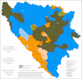 Estructura étnica de Bosnia y Herzegovina por municipios en el 2013