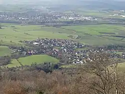 Bisingen visto desde el castillo de Hohenzollern.