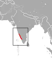 Distribución del langur gris de pies negros