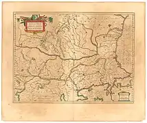 Mapa de 1645, Rascia en el Banat.