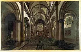Interior de la catedral- Pintura del 1662