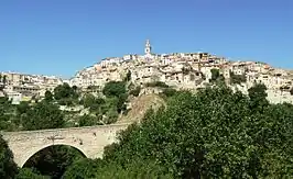 Vista de la villa antigua de Bocairente