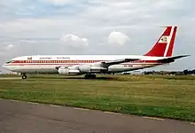 Boeing 707 de Guyana Airways en el Aeropuerto de Manston, Reino Unido (1993)