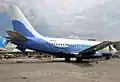 Boeing 737-205 (Adv) de Global Air (YV-206T) en el Aeropuerto Internacional de la Ciudad de México.