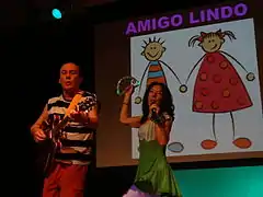 Jorge Bonaldi y Adriana Ducret en recital año 2015