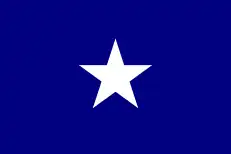 Bandera "Bonnie Blue" (Bella Azul) de la República de Florida Occidental 1810